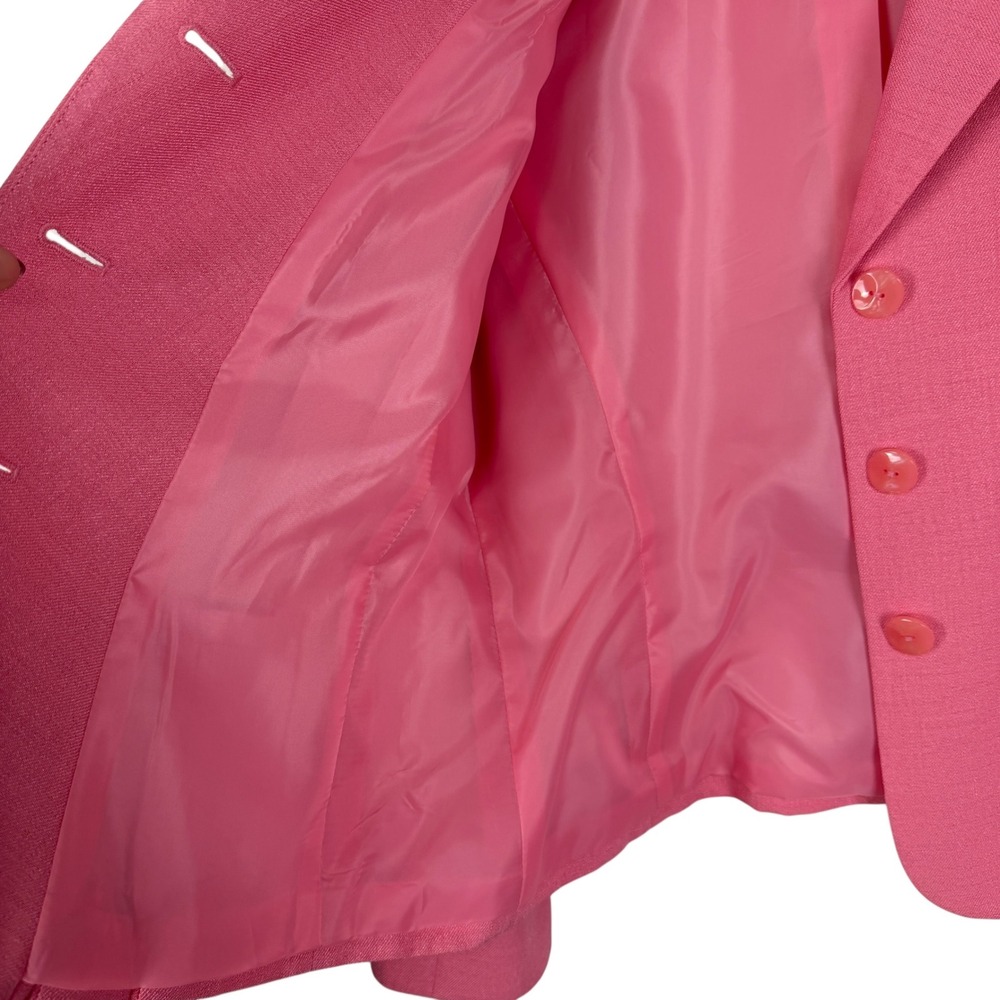 Suit Studio Pink 2 Piece Skirt Suit Set Peplum‎ Blazer Pencil Skirt Women's 14P - Picture 9 of 13